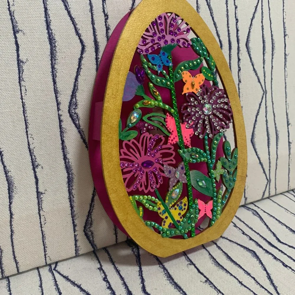 ⭐️ #622 Hand Painted Spring Egg Night Lights